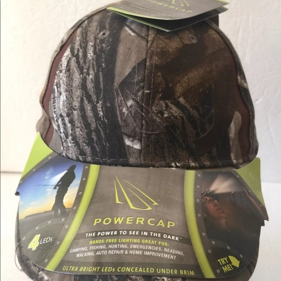 Powercap Lighted 42 Lumens LEDs Camo Cap Hat - Picture 1 of 5